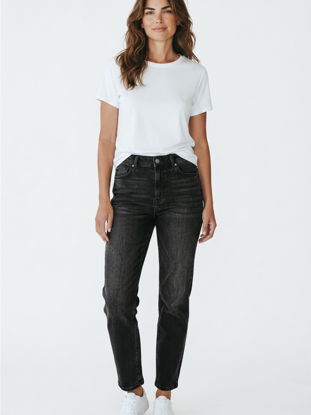 UP2 Fashion Women’s Black Slim Straight Jeans US Size 10 EU 40 Back to School
